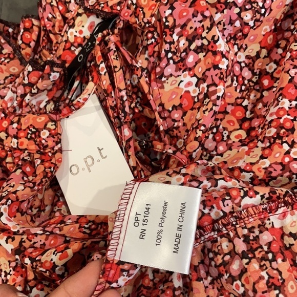 NWT Anthropologie O.P.T. Maxi Floral Ruffle Dress - Picture 12 of 12